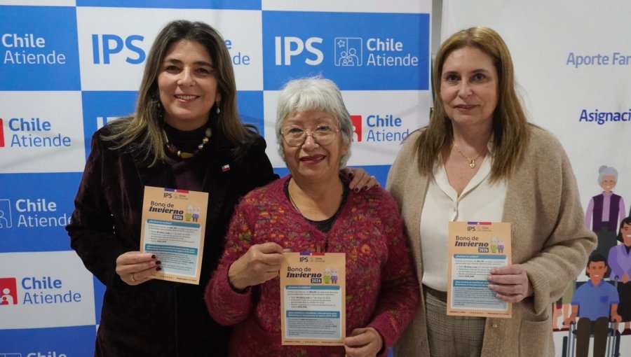 Más de 186 mil pensionados de la región de Valparaíso ya comenzaron a recibir el pago del Bono de Invierno 2026