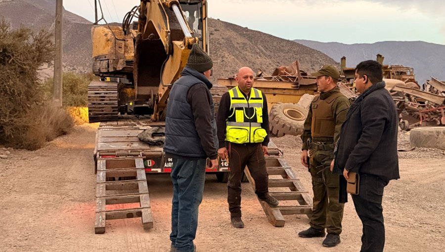 Desalojan a empresa que se tomó 7 hectáreas de la caja del río Aconcagua en San Felipe