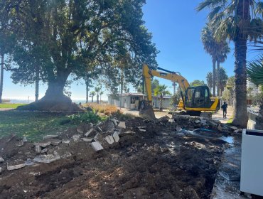 Comienzan obras de mejoramiento en Parque San Martín de Viña del Mar