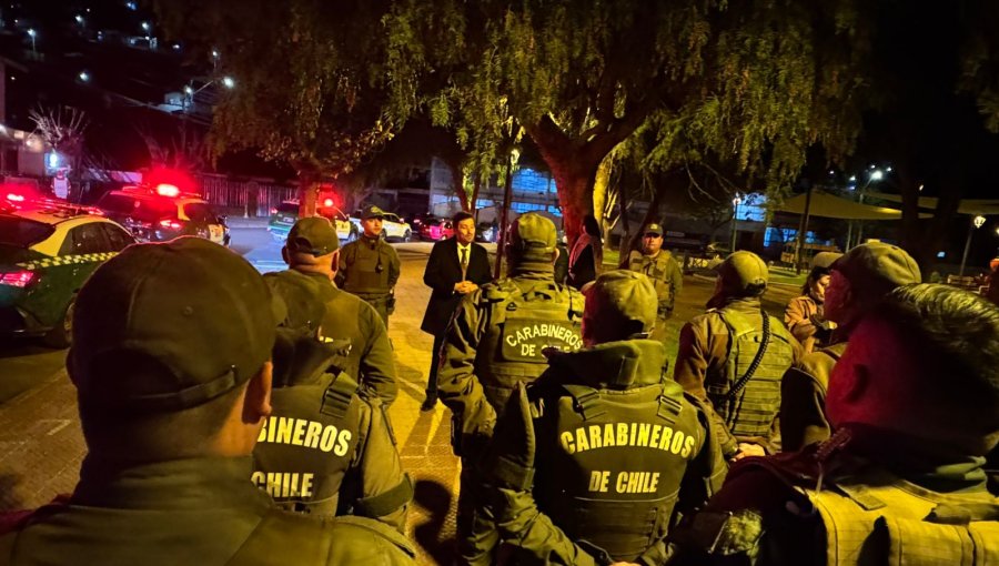 Cuatro detenidos deja «Ronda Impacto» realizada por Carabineros en Cabildo