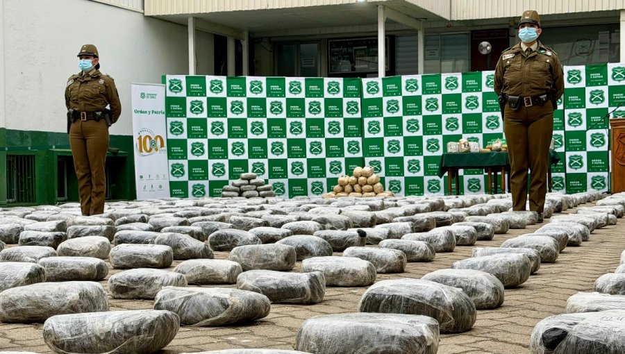 Decretan prisión preventiva para sujeto sorprendido con casi una tonelada de marihuana en sector El Panul de Coquimbo