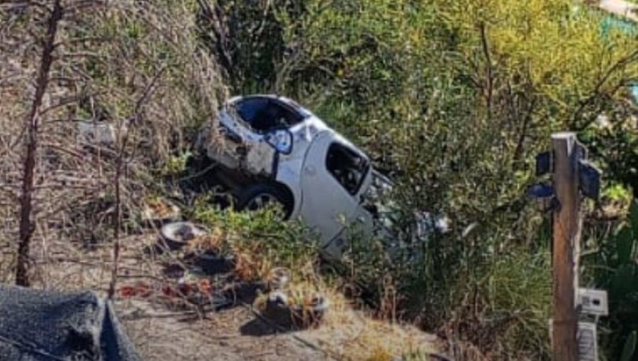 Conductor perdió la vida tras sufrir accidente y desbarrancar en el sector Las Vizcachas en Los Andes