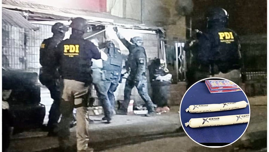 Operativo en poblaciones de Quillota destapa red de microtráfico con alto poder de fuego: incautaron hasta explosivos mineros
