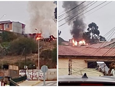 Vivienda de material mixto fue destruida por incendio en Quilpué: seis damnificados
