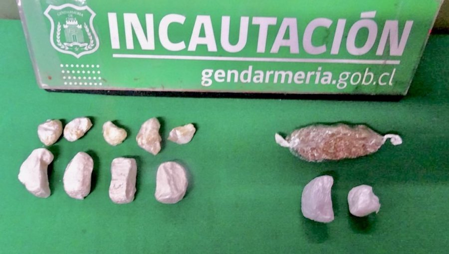 Mujer fue detenida tras intentar ingresar drogas a cárcel de Los Andes durante una visita