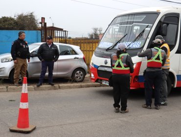 Intensifican fiscalizaciones a buses de Quintero tras cambio unilateral de recorrido