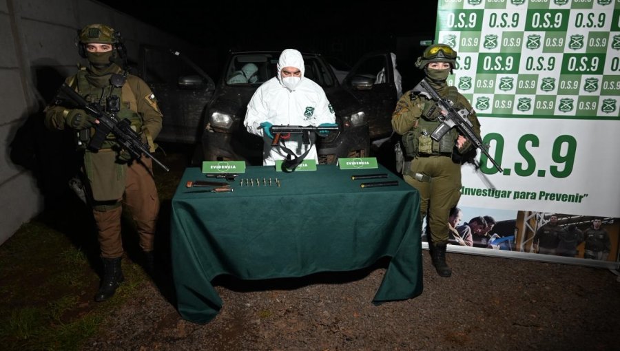 Allanan comunidad de Temucuicui tras ataque a balazos a Carabineros en Ercilla: Incautan armas y camioneta