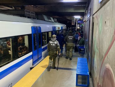 EFE y Carabineros intensifican operativos de seguridad en estaciones de Viña del Mar