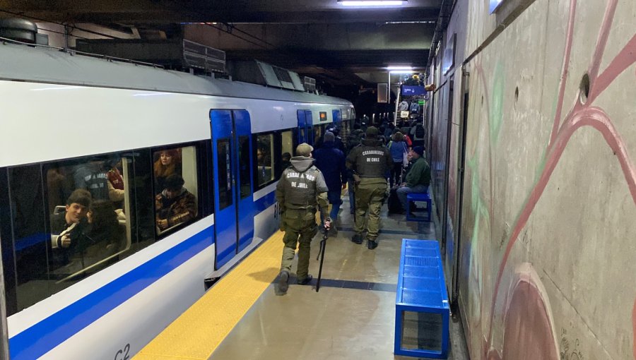 EFE y Carabineros intensifican operativos de seguridad en estaciones de Viña del Mar