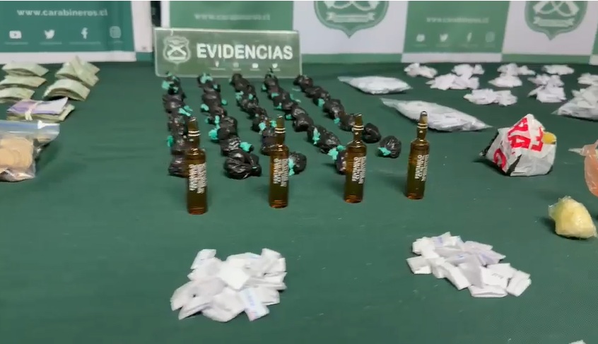 Golpe al microtráfico en Estación Central: Caen seis detenidos con pasta base y fentanilo