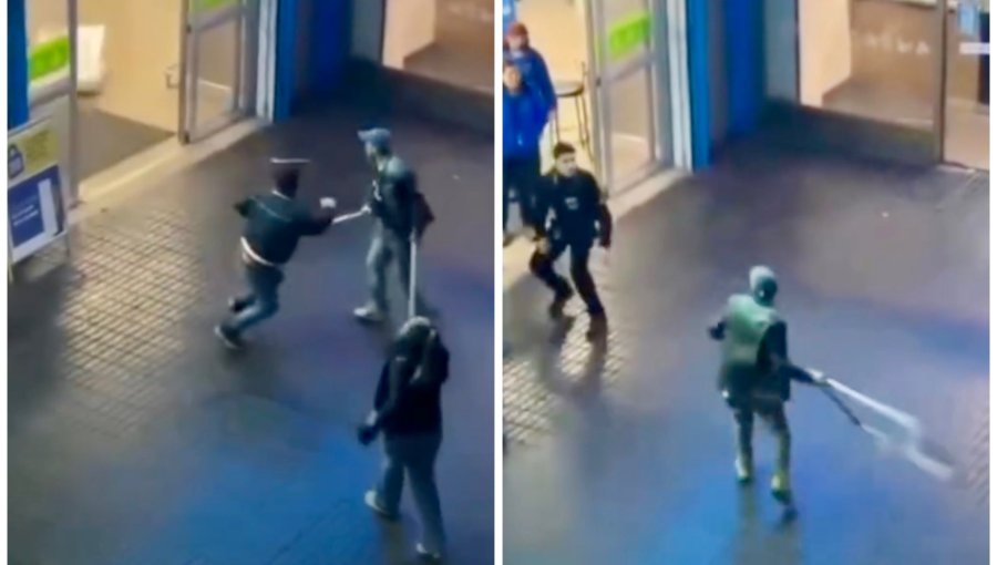 Violento altercado en supermercado de Concón: registro capta agresión a guardias