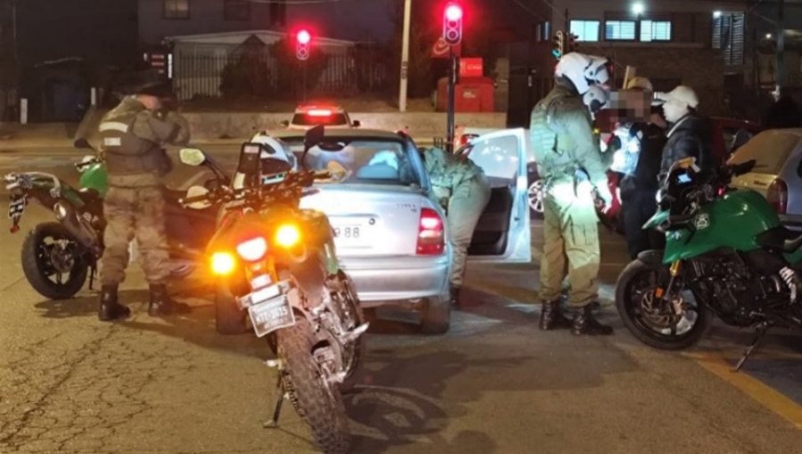 Seis detenidos y dos motos recuperadas deja «Ronda Impacto» de Carabineros en Concón