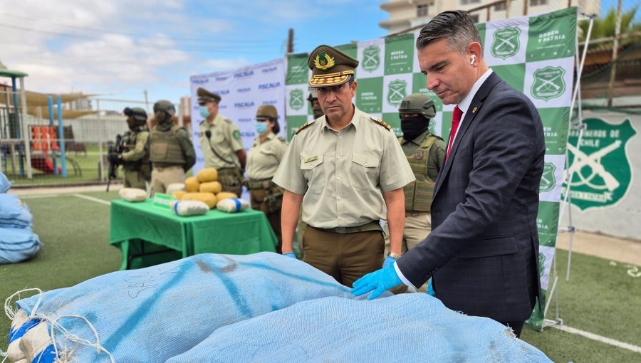 Fiscalía de Antofagasta alcanzó cifra récord de 101 toneladas de droga incautada