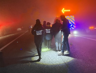 Joven de 19 años es asesinado a balazos y posteriormente atropellado en la autopista Acceso Sur en Buin