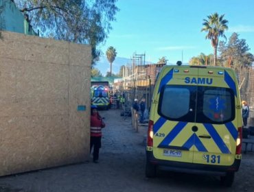 Tragedia en San Felipe: trabajador muere luego de ser atropellado por maquinaria pesada en obras de nuevo Cesfam