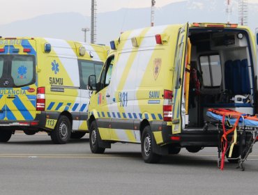Violento choque terminó con volcamiento y atropello de dos personas en Quilpué