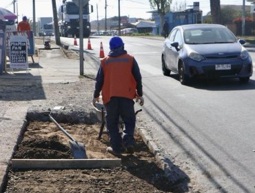 Concón acelera plan de transformación urbana con nuevas veredas y mejoras viales en sectores clave de la comuna