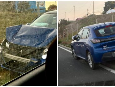 Misterio por automóvil chocado y abandonado en Camino Internacional de Viña del Mar