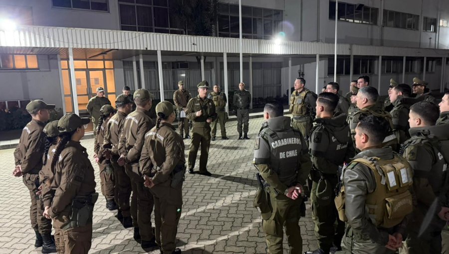 Carabineros despliega amplio operativo de seguridad en la región de Valparaíso
