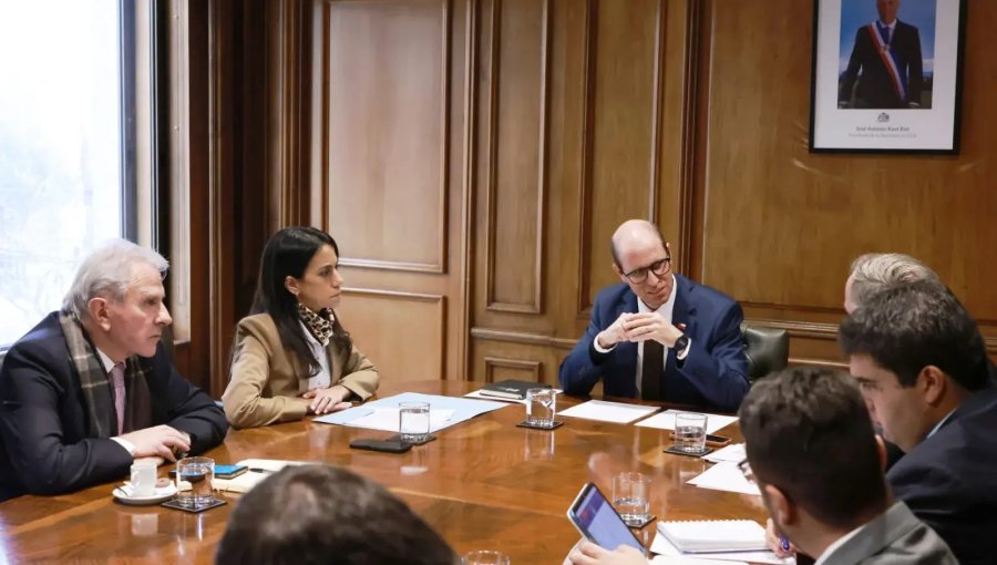 Presidentes del Senado y la Cámara entregan propuestas en materia de seguridad al ministro Arrau