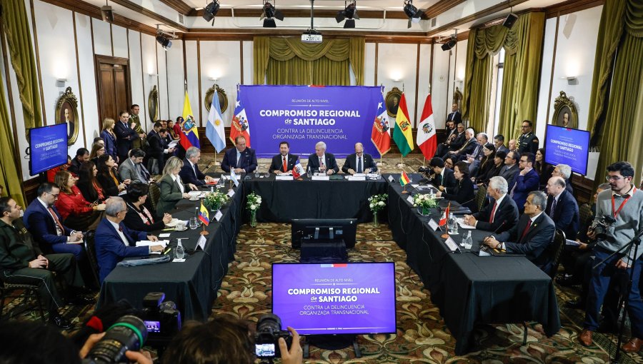 Presidente Kast encabezó cumbre regional contra el crimen organizado junto a delegaciones de cuatro países