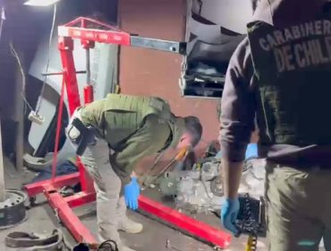 Carabineros desbarata taller clandestino en San Bernardo: Hallan 18 motores y más de 80 puertas robadas