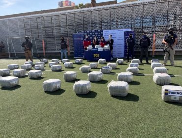 Incautan más de 458 kilos de cannabis ocultos en camión cisterna en el complejo fronterizo Ollagüe