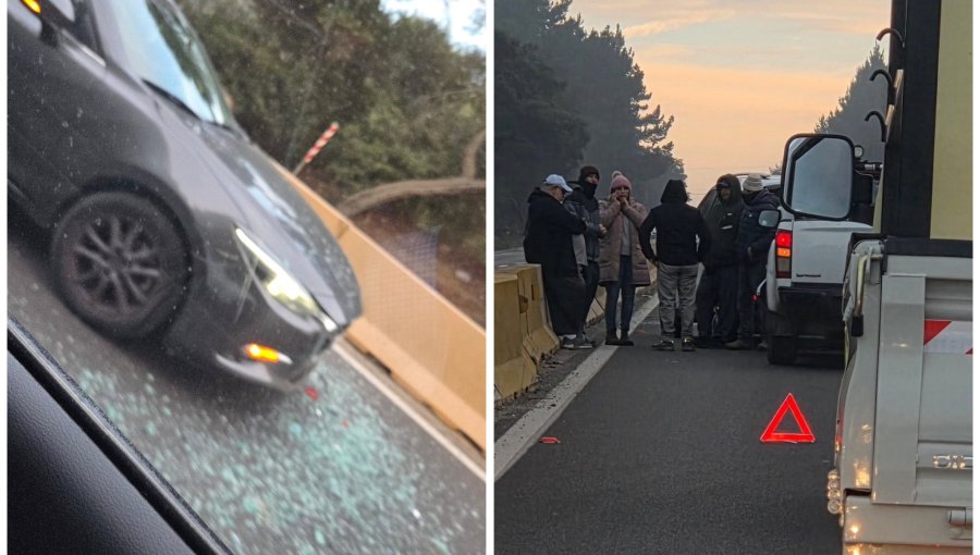 Accidente en Camino Internacional genera extensa congestión vehicular en Viña del Mar