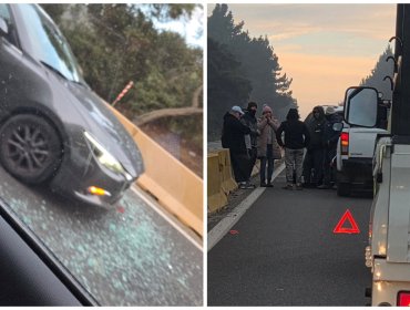 Accidente en Camino Internacional genera extensa congestión vehicular en Viña del Mar