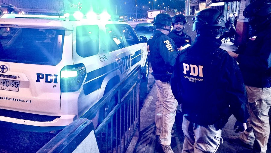 Intervención de la PDI en barrios Poniente y Oriente de Viña del Mar termina con cuatro detenidos y un vehículo recuperado