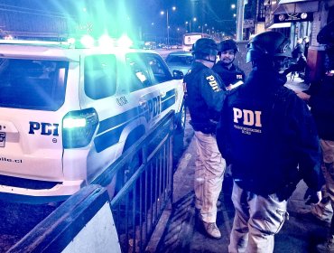 Intervención de la PDI en barrios Poniente y Oriente de Viña del Mar termina con cuatro detenidos y un vehículo recuperado