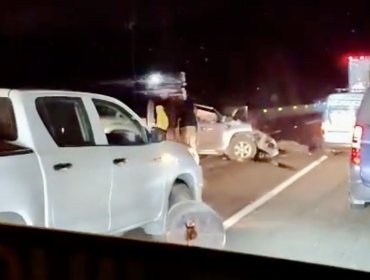 Vehículo mayor se da a la fuga tras colisión múltiple en la ruta 68 de Casablanca