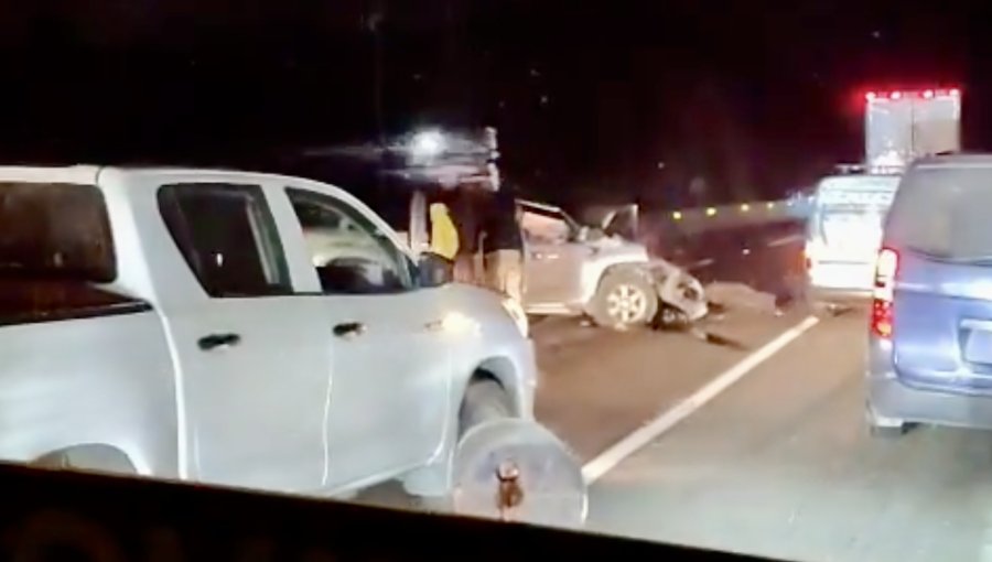 Vehículo mayor se da a la fuga tras colisión múltiple en la ruta 68 de Casablanca