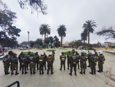 Siete personas detenidas deja masiva intervención de Carabineros en cerros Los Placeres y Rodelillo de Valparaíso