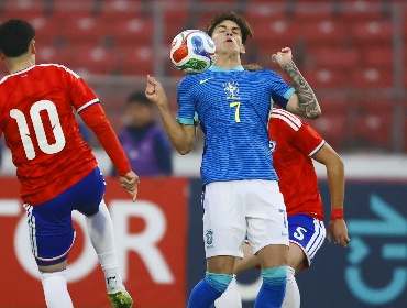 La Roja Sub 20 pierde por la cuenta mínima ante Brasil en el Estadio Nacional