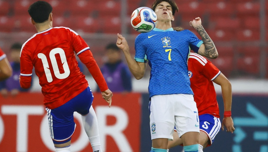La Roja Sub 20 pierde por la cuenta mínima ante Brasil en el Estadio Nacional