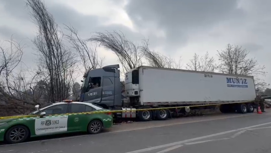 Carabineros detiene a dos sujetos tras robo de camión y persecución en Paine