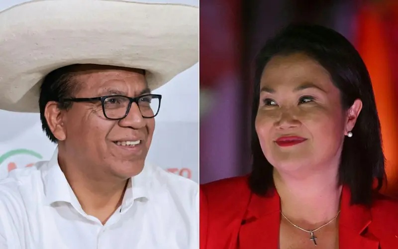 Roberto Sánchez adelanta a Keiko Fujimori en el reñido recuento de votos para la presidencia de Perú