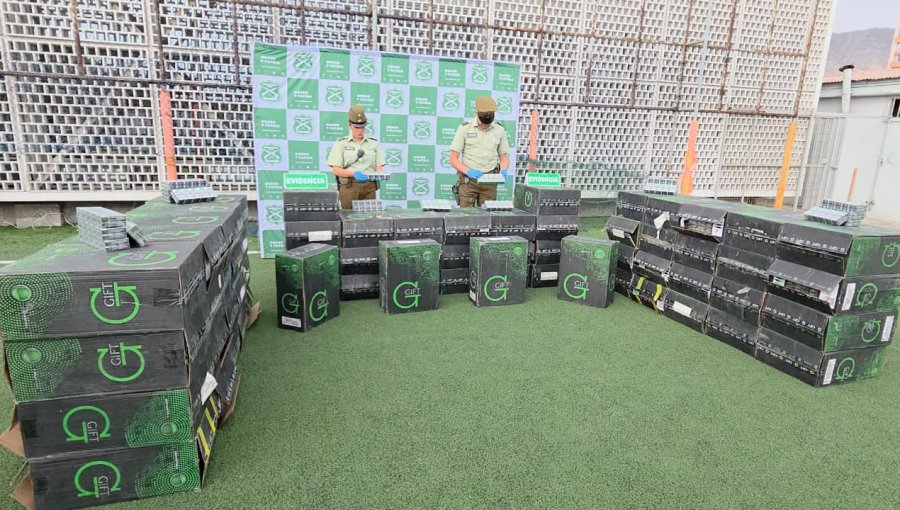 Concretan importantes golpes al tráfico de drogas y contrabando de cigarrillos en la región de Antofagasta