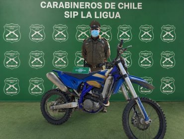 Recuperan moto robada y capturan a sujeto con antecedentes policiales en Petorca
