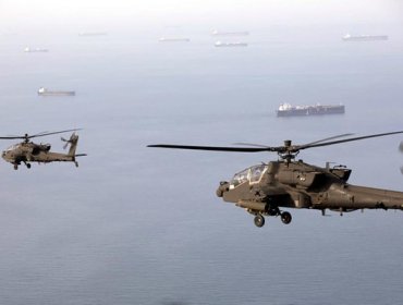 Helicóptero Apache de EE.UU. se estrella en Ormuz: rescatan a los dos pilotos