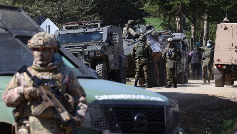 Detienen a cuatro sujetos presuntamente vinculados con la Resistencia Mapuche Lafkenche en masivo allanamiento en Cañete