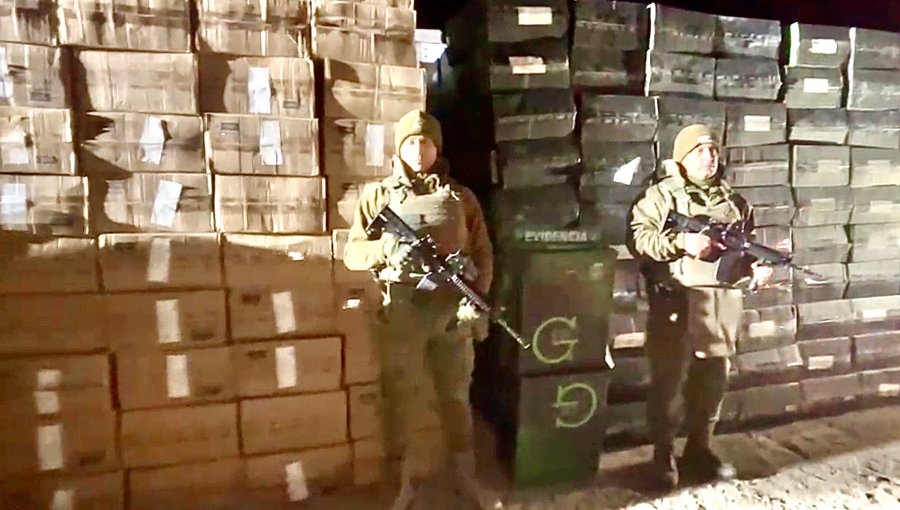 Decomisan más de medio millón de cajetillas de cigarros de contrabando en Colchane