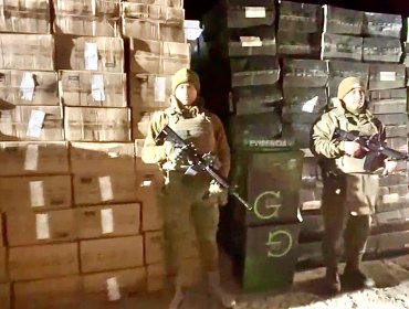 Decomisan más de medio millón de cajetillas de cigarros de contrabando en Colchane