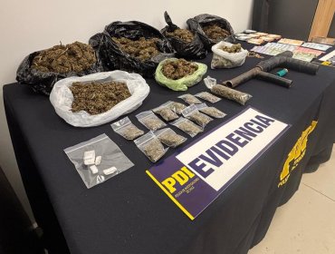 PDI desarticula clan familiar dedicado al narcotráfico en Quilicura y detiene a seis integrantes