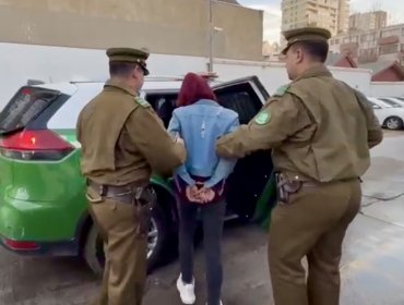 Capturan a mujer que era buscada por ola de robos a locales del Barrio Poniente de Viña