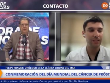 Urólogo Felipe Kramer por cáncer de próstata: “Es el cáncer que más se diagnostica en los hombres a nivel nacional”