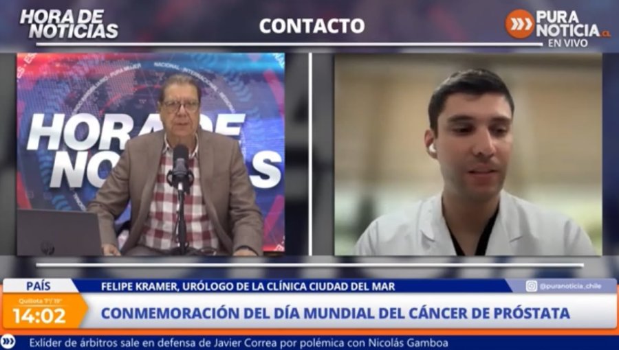 Urólogo Felipe Kramer por cáncer de próstata: “Es el cáncer que más se diagnostica en los hombres a nivel nacional”