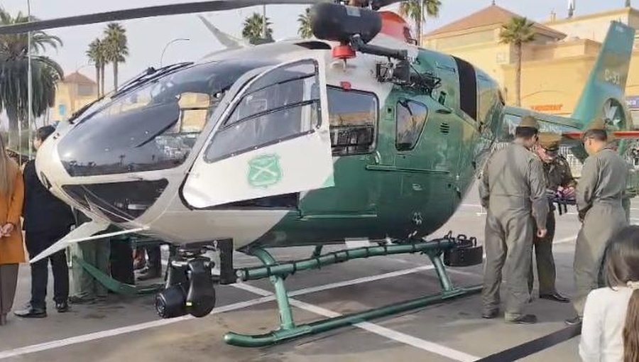 Carabineros de Coquimbo incorpora moderno helicóptero para reforzar seguridad y respuesta ante posibles emergencias