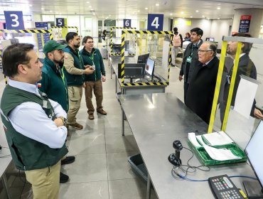 SAG refuerza controles en el aeropuerto internacional de Santiago ante el aumento de viajes por vacaciones de invierno